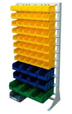 Стойка с пластиковыми ящиками 58 штук Стелла-техник А1-08-02-01. Изображение №1