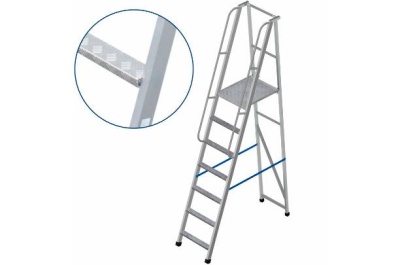 Лестница с платформой Megal ЛПФВА Н=1,2-6. Изображение №1