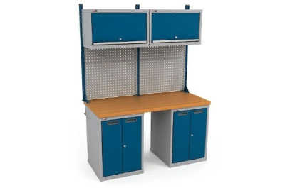 Верстак ДиКом ВС-150-08 с экраном ВС-150-Э2 и 2 Антресоли. Изображение №1