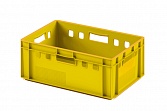 Пластиковый ящик для мяса Iplast E2 12.422 600х400х200 желтый