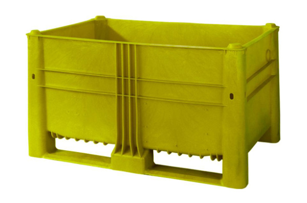 Фото контейнер boxpallet 10-080-оа-тн (740) 1200х800х740 мм желтый сплошной на сайте www.kiit.ru в интернет-каталоге КИИТ ☎ +7(800) 707-07-45