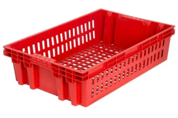 Фото ящик п/э хлебный 600х400х152,5 красный вес 1,2 кг. на сайте www.kiit.ru в интернет-каталоге КИИТ ☎ +7(800) 707-07-45