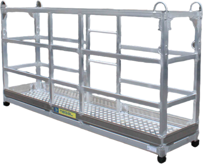 Подвесная алюминиевая площадка MEGAL ППА-2 (200 кг, 2,5х0,55 м, 40 кг). Изображение №2