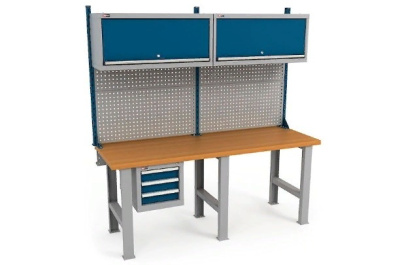 Верстак ДиКом ВС-200-02 с экраном ВС-200-Э2 и 2 Антресоли. Изображение №1