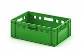Пластиковый ящик для мяса Iplast E2 12.422 600х400х200 зеленый