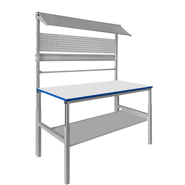 Упаковочный стол GRESSON КСУ-1800 (1800×700 мм, регулировка высоты, с верхней наклонной полкой)