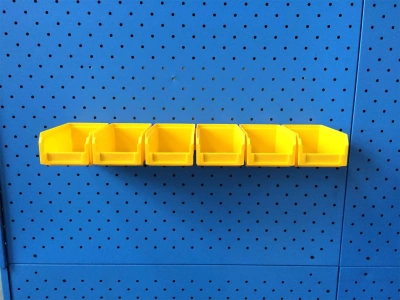 Органайзер настенный Стелла-техник V-1-650-желтый, 6 ящиков V-1. Изображение №2