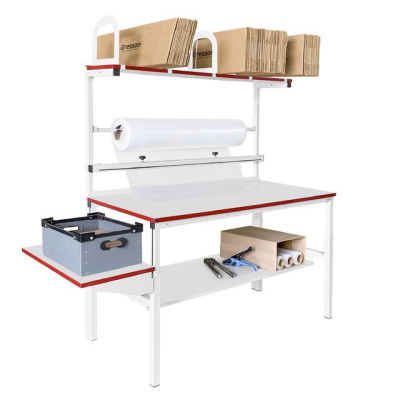 Упаковочный стол GRESSON КСР-1200 (1200x700 мм, регулировка высоты, расширенная комплектация). Изображение №7