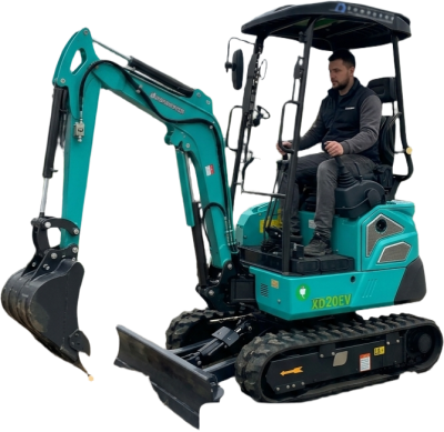 Электрический мини-экскаватор QUADTRAC XN20EV (2000 кг, 5 кВт, глубина копания 2,35 м). Изображение №1