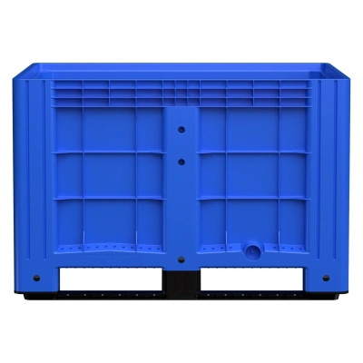 Большой контейнер на полозьях 1200x800x800 мм iPlast iBOX голубой (450 кг, 515 л, PE). Изображение №13