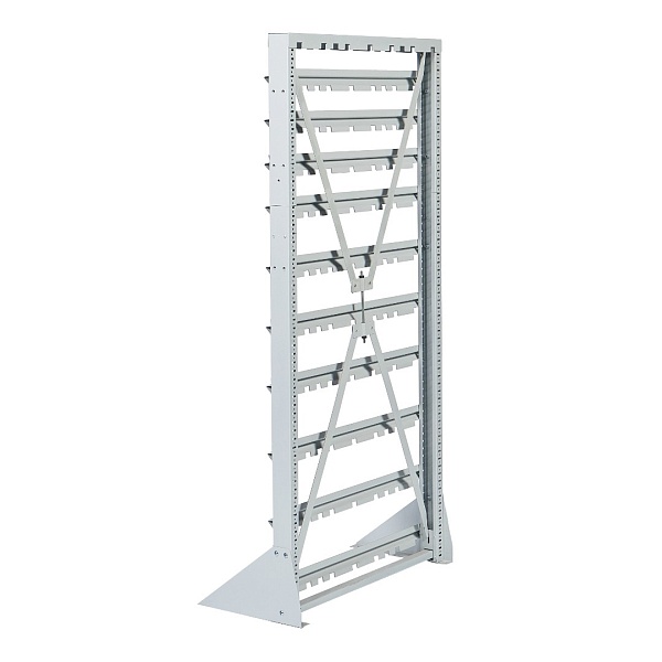 Фото стойка с пластиковыми ящиками 58 штук стелла-техник а1-08-02-01 на сайте www.kiit.ru в интернет-каталоге КИИТ ☎ +7(800) 707-07-45 Изображение №4