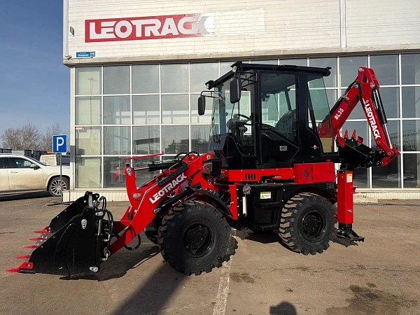 Экскаватор-погрузчик LEOTRACK BL35 | 1,6 т, шарнирная рама, полный привод, дизель YANMAR