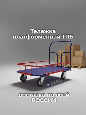 Тележка платформенная с бортиком ТПБ 4 600х1200. Изображение №2