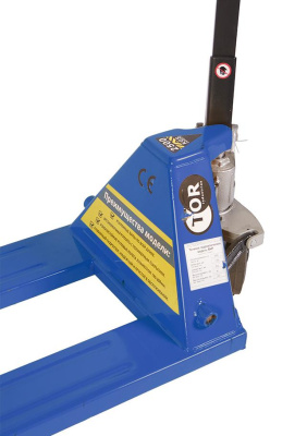 Тележка гидравлическая 2500 кг 1150 мм резиновые колеса TOR RHP (BF). Изображение №3