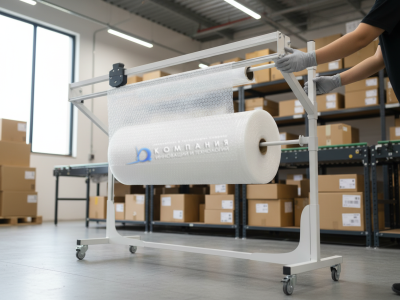 Стойка для рулонов с резаком GRESSON СРР-1800 (1800 мм, рабочая ширина реза 1635 мм, на колесах). Изображение №3