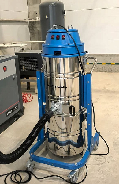 VACTOOL SC36M100 — пылесос из нержавеющей стали AISI 304 для агрессивных сред, 3,6 кВт