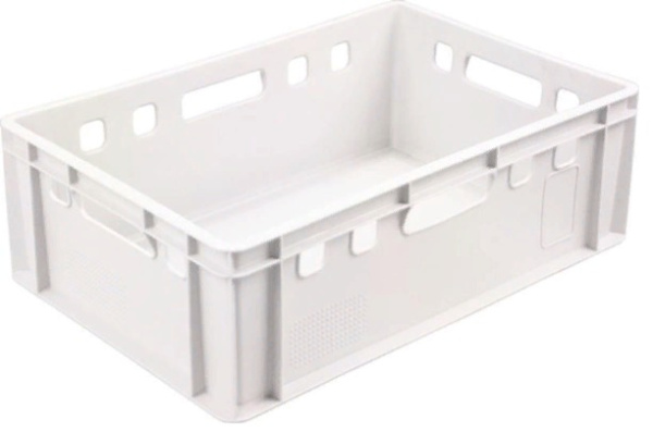 Фото ящик п/э 600х400х200 сплошной е2 белый морозостойкий на сайте www.kiit.ru в интернет-каталоге КИИТ ☎ +7(800) 707-07-45