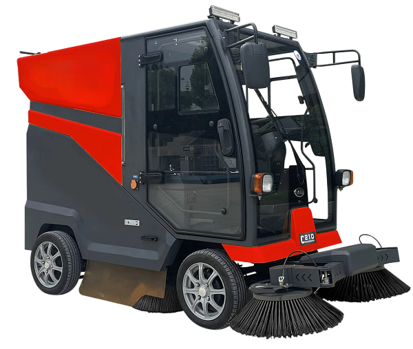 VOSTOK С210 — мощная электрическая подметально-уборочная машина с кабиной - КИИТ
