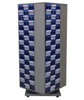 Фото шкаф поворотный с выдвижными ящиками стелла с2-204 на сайте www.kiit.ru в интернет-каталоге КИИТ ☎ +7(800) 707-07-45