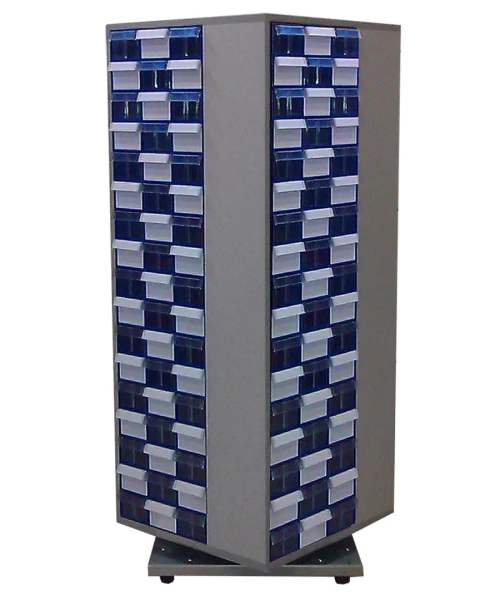 Фото шкаф поворотный с выдвижными ящиками стелла с2-204 на сайте www.kiit.ru в интернет-каталоге КИИТ ☎ +7(800) 707-07-45