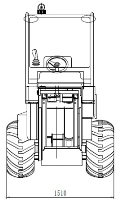 Шарнирно-сочлененный погрузчик TAIAN DY1150. Изображение №18