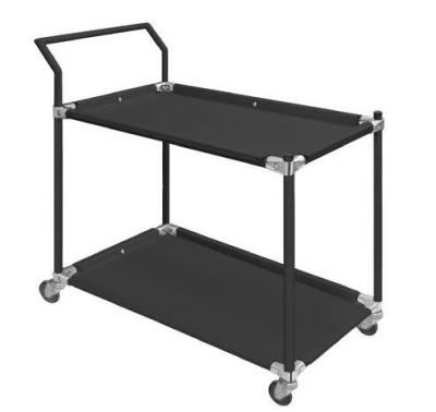Передвижная металлическая тележка GRESSON ТМ-900 ESD (900x500 мм, 2 полки, антистатическое исполнение). Изображение №2