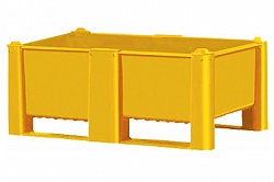 Контейнер BoxPallet 10-080-LA (440) 1200х800х440 мм сплошной желтый