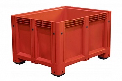 Контейнер Big Box D-Box 1210 S (760) 1200x1000x760 мм сплошной на ножках красный