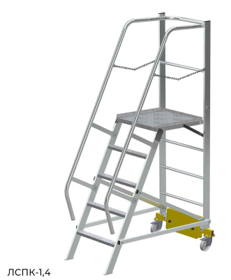 Передвижная лестница с платформой MEGAL - ЛСПК-1,4 (0,82). Изображение №2