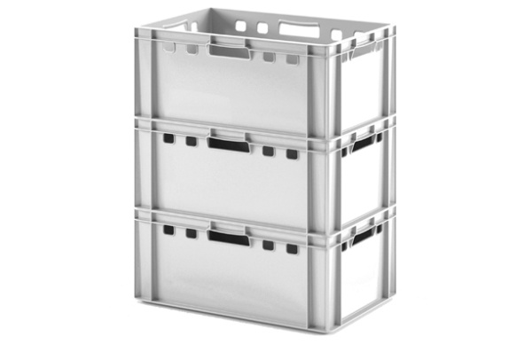 Фото пластиковый ящик для мяса iplast e3 12.423 600х400х300 белый на сайте www.kiit.ru в интернет-каталоге КИИТ ☎ +7(800) 707-07-45