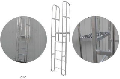 Лестница аварийно-спасательная Megal ЛАС 2,65x600. Изображение №1