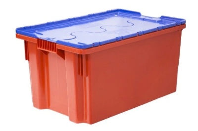 Ящик Futura Zip Safe PRO 600х400х300 красный с синей крышкой. Изображение №1