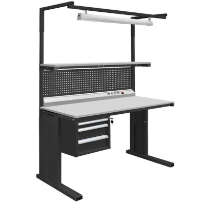 Стол промышленный СПП (регулируемый, модульный, нагрузка до 200 кг, промышленное и антистатическое исполнение). Изображение №5
