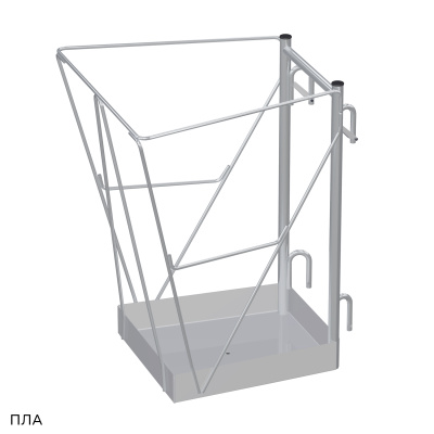 Навесная площадка на лестницы MEGAL ПЛА (120 кг, размер площадки 0,6x0,55 м). Изображение №3