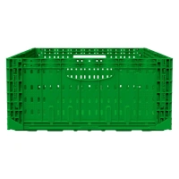 Фото ящик складной  fc-6418 600х400х180 мм iplast салатовый перфорированный на сайте www.kiit.ru в интернет-каталоге КИИТ ☎ +7(800) 707-07-45 Изображение №2