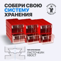 Фото выдвижной ящик стелла-техник с-2 (красный/прозрачный) на сайте www.kiit.ru в интернет-каталоге КИИТ ☎ +7(800) 707-07-45 Изображение №2