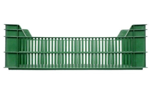 Фото ящик п/э фруктовый 600х400х200 зеленый на сайте www.kiit.ru в интернет-каталоге КИИТ ☎ +7(800) 707-07-45