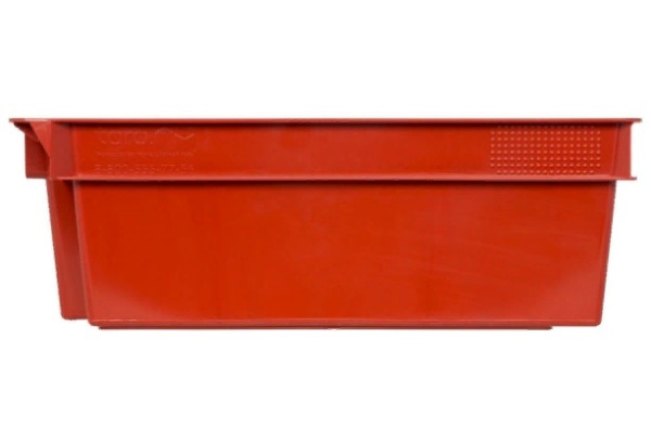 Фото ящик п/э мясной сплошной 600х400х200 красный, вес 1,6 кг на сайте www.kiit.ru в интернет-каталоге КИИТ ☎ +7(800) 707-07-45