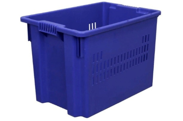 Фото ящик futura 600х400х400 сплошное дно синий на сайте www.kiit.ru в интернет-каталоге КИИТ ☎ +7(800) 707-07-45