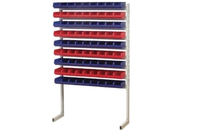 Стойка односторонняя 1500 стеллаж с ящиками 81 шт. Изображение №1