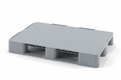 Пластиковый универсальный поддон на двух полозьях iPlast  02.105F сплошной серый