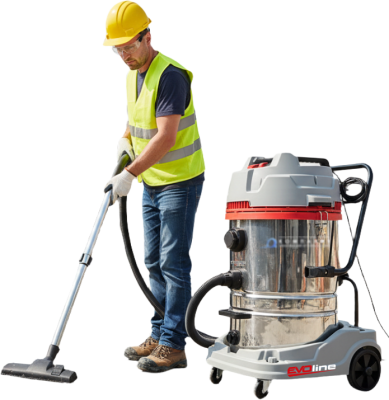 Пылеводосос EVOline WAD 370 Heavy Duty (70 л, 3,0 кВт, 3 мотора, нержавеющая сталь). Изображение №1