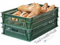 Фото хлебный перфорированный ящик 740х465х145 404-т, объём 39, зелёный на сайте www.kiit.ru в интернет-каталоге КИИТ ☎ +7(800) 707-07-45 Изображение №4