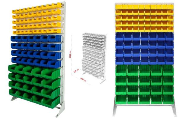 Фото стойка для мелких деталей: метизов, шурупов, тмц стелла-техник в1-05-04-04 на сайте www.kiit.ru в интернет-каталоге КИИТ ☎ +7(800) 707-07-45