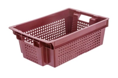 Ящик п/э 600х400х200 красный. Изображение №1
