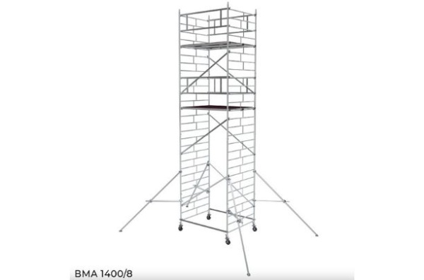 Фото алюминиевая вышка тура megal вма 1400/8 на сайте www.kiit.ru в интернет-каталоге КИИТ ☎ +7(800) 707-07-45