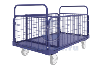 Тележка со складными бортами и перегородкой ТС П 800х1400. Изображение №1
