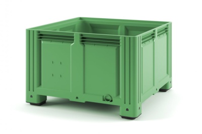 Пластиковый контейнер iBox на ножках 11.604ВF.91.С10 1130x1130x760 мм, сплошной зеленый. Изображение №1