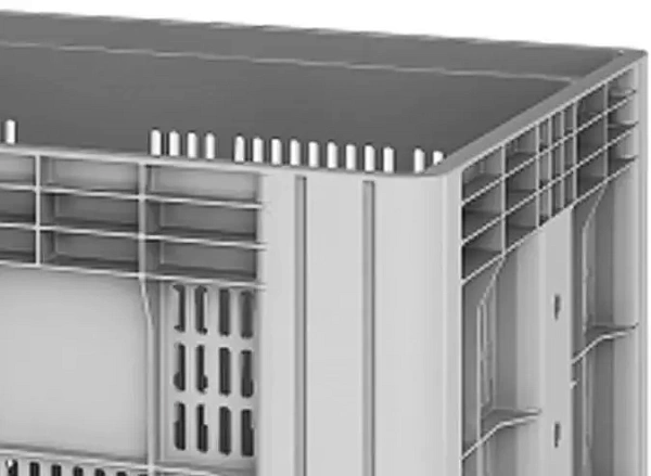 Фото контейнер sdbox 1208 ps 1200х800х800 мм перфорированный серый на полозьях на сайте www.kiit.ru в интернет-каталоге КИИТ ☎ +7(800) 707-07-45 Изображение №3