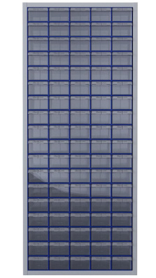 Шкаф-органайзер металлический Стелла-техник С-2-90М (725x250x1820 мм, 90 коробов). Изображение №9
